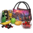 thumbnail image 3 of Disketp Lantern Giraffes Magical Forest Bolsa Térmica Estampada, Bolsa Térmica Aislante para Almuerzo, Playa y Campamento, 3 of 6