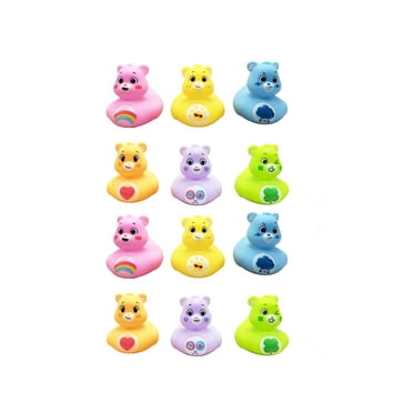 Care Bears Ducks- 12 pcs Floating Baby Bath Toy Water Toy Set-Licensed Action Figure for Babies 2''