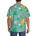 thumbnail image 5 of Xecao offers the Happy Summer for Men's Casual Short-sleeved Shirt, a button-up collared shirt with a pocket, perfect for beach vacations and yacht travel in the Medium size., 5 of 7