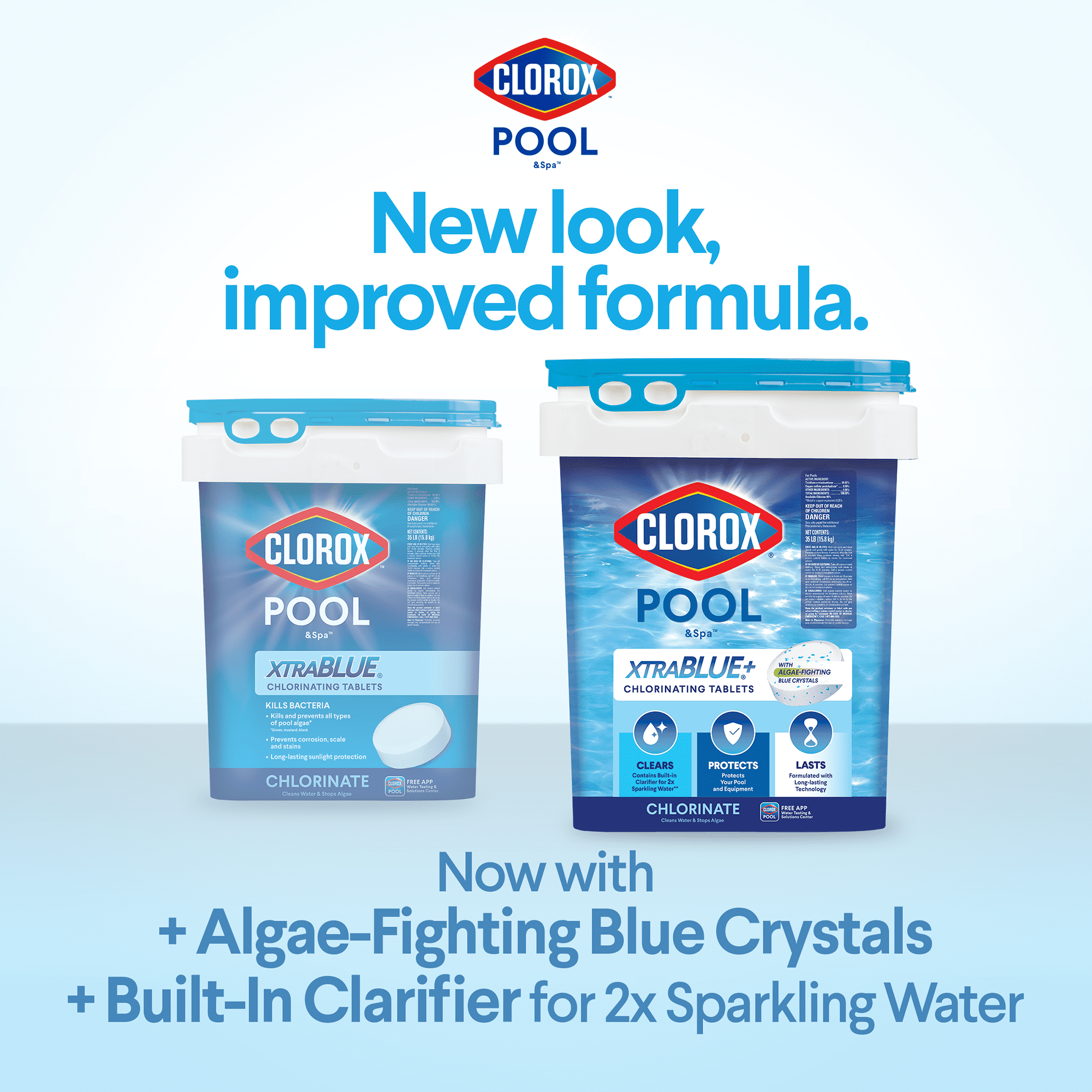 CLOROX™ POOL&SPA™ XTRABLUE® CHLORINATING TABLETS 35 LB