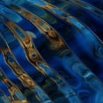 thumbnail image 6 of PIKWEEK Waterproof Gold and Blue Abstract Art Round Tablecloth White, 6 of 8