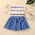 thumbnail image 2 of Aayomet Dresses For Girls Little Girls' Sequin Mesh Tull Dress Sleeveless Flower Party Ball Gown,Blue 6-9 Months, 2 of 5