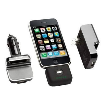 Griffin PowerDuo Reserve - Power bank + AC power adapter + car power adapter - for Apple iPhone/iPod