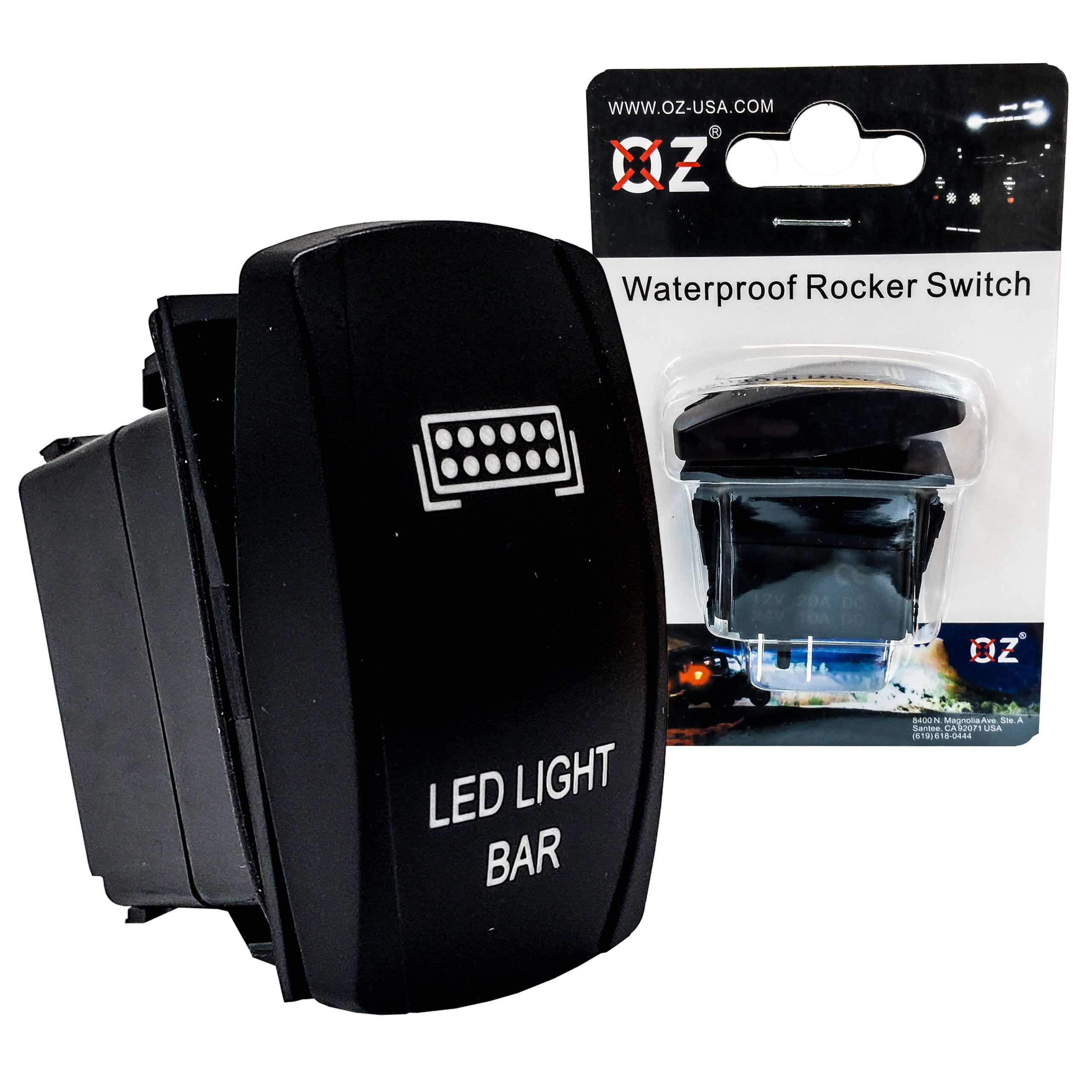 Blue Combo Package LED Blue Backlit Xislet LED Light Bar Rocker Switches for UTV Polaris Ranger RZR 800-1000 XP Turbo Can Am Commander 800 Maverick X3 Rear Lights Rocker Switch 