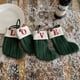 thumbnail image 4 of Calcetines tejidos nuevos, calcetines de lana con letras bordadas, bolsas de regalo de dulces para niños, calcetines verdes de Navidad, bolsas de regalo, 4 of 4