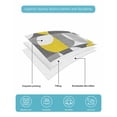 thumbnail image 5 of Quilts Full Size, Grey Yellow, Soft Comforter Bedding Set for Bed, Middle Century Abstract Geomrtry Lightweight Quilted Bedspread with Pillow Cover(2 Pieces) for All Season, 78x90 Inch, 5 of 6