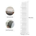 thumbnail image 7 of Over The Door Hanging Pantry Organizer, 6 Shelf Hanging Storage Closet Organizer with Large Clear Plastic Pockets for Bathroom Bedroom Closet, White, 7 of 7
