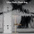thumbnail image 2 of 8'x10' Large Shag Area Rug, Modern Diamond Pattern Fluffy Plush Soft Indoor Carpet, Non Slip Thick High Pile Fuzzy Shaggy Rug for Living Room Bedroom Dining Room Office Home Decor, Black & Gray, 2 of 8