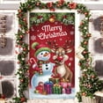 thumbnail image 5 of Christmas Door Cover Xmas Bathroom Front Door Decoration Large Photography Background Banner Porch Sign for Winter Indoor Outside Front Door Banner Farmhouse Party Supplies, 70.87x35.43in, 5 of 6