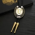 thumbnail image 4 of Bolo Tie for Men- Golden Initial Letter ABCDMJR to Z Western Cowboy Bolo Tie for Women, 4 of 12