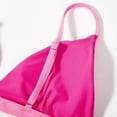 thumbnail image 6 of MGDXOX Womens High Waisted Thong Bikini Sets Spaghetti Triangle Top Deep V Neck Two Piece Swimsuit Bathing Suits Pink L, 6 of 7