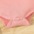 thumbnail image 5 of CAICJ98 Newborn Baby Girls Fall Clothes Summer Outfits Mommy is My Bestie Letter Print Short Sleeve Romper Floral Pants Headband Set Infant Outfits for Girls (Pink,6-12 Months), 5 of 7