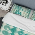thumbnail image 4 of Designart 'Turquoise Watercolor geometrical II' Geometric Duvet Cover Set, 4 of 4
