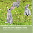 Garden Decoration Insert Easter Outdoor Happy Signs Rabbit Spring Yard