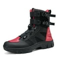 thumbnail image 1 of Bottes et Chaussures de Moto Toutes Saisons pour Hommes et Femmes, Noir Rouge, 39, 1 of 21