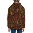 thumbnail image 6 of Naloa Orange Dreamcatcher Teenage Zipper Hoodie, Long Sleeve Zip Up Hoodies Casual Jackets Tops for 7-12 Years-Medium, 6 of 6