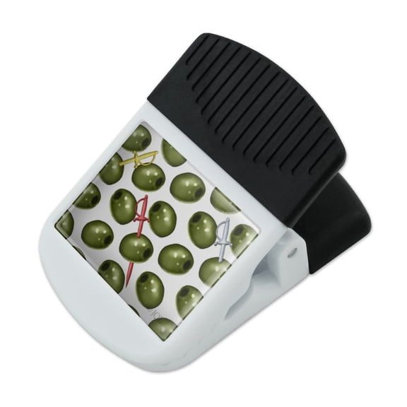 Martini Green Olive Pattern Refrigerator Fridge Magnet Magnetic Hanging Hook Note Snack Clip