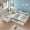 White + Twin, variant on Twin Size L-Shaped Day Bed with Storage – Corner Bed Frame with 3 Drawers & Bookshelf for Bedroom or Living Room,Grey