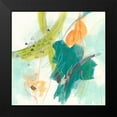 thumbnail image 2 of Vess, June Erica 15x15 Black Modern Framed Museum Art Print Titled - Skipping Stones I, 2 of 5