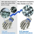 thumbnail image 2 of ORUYROP Stainless Steel Glove Cut Resistant Level 9 Cutting Glove, 2 of 7