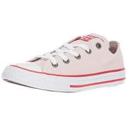Chuck Taylor Hi Tops - Converse Kids' Chuck Taylor All Star Seasonal Canvas Low Top Sneaker, Barely Rose/Enamel Red/White, 3 M US Little Kid