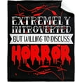thumbnail image 1 of LHSHID Horror Movie Watching Blanket Blanket Gifts Fleece Picnic for Men Kids Summer Soft Throw Fuzzy Blankets for Couch House Travel 50x60in, 1 of 6