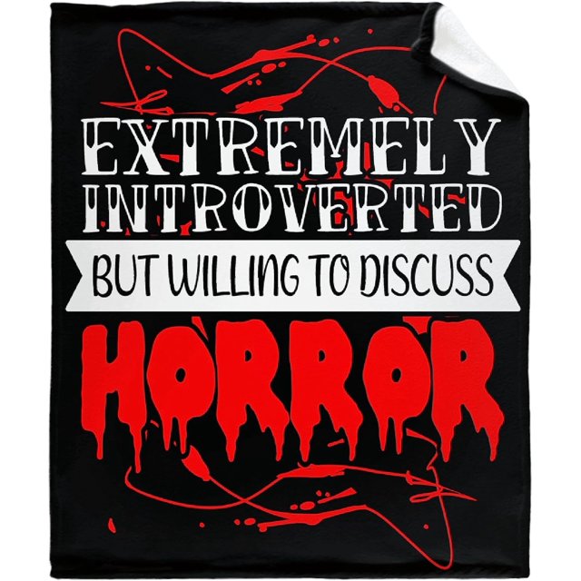 LHSHID Horror Movie Watching Blanket Blanket Gifts Fleece Picnic for Men Kids Summer Soft Throw Fuzzy Blankets for Couch House Travel 50x60in