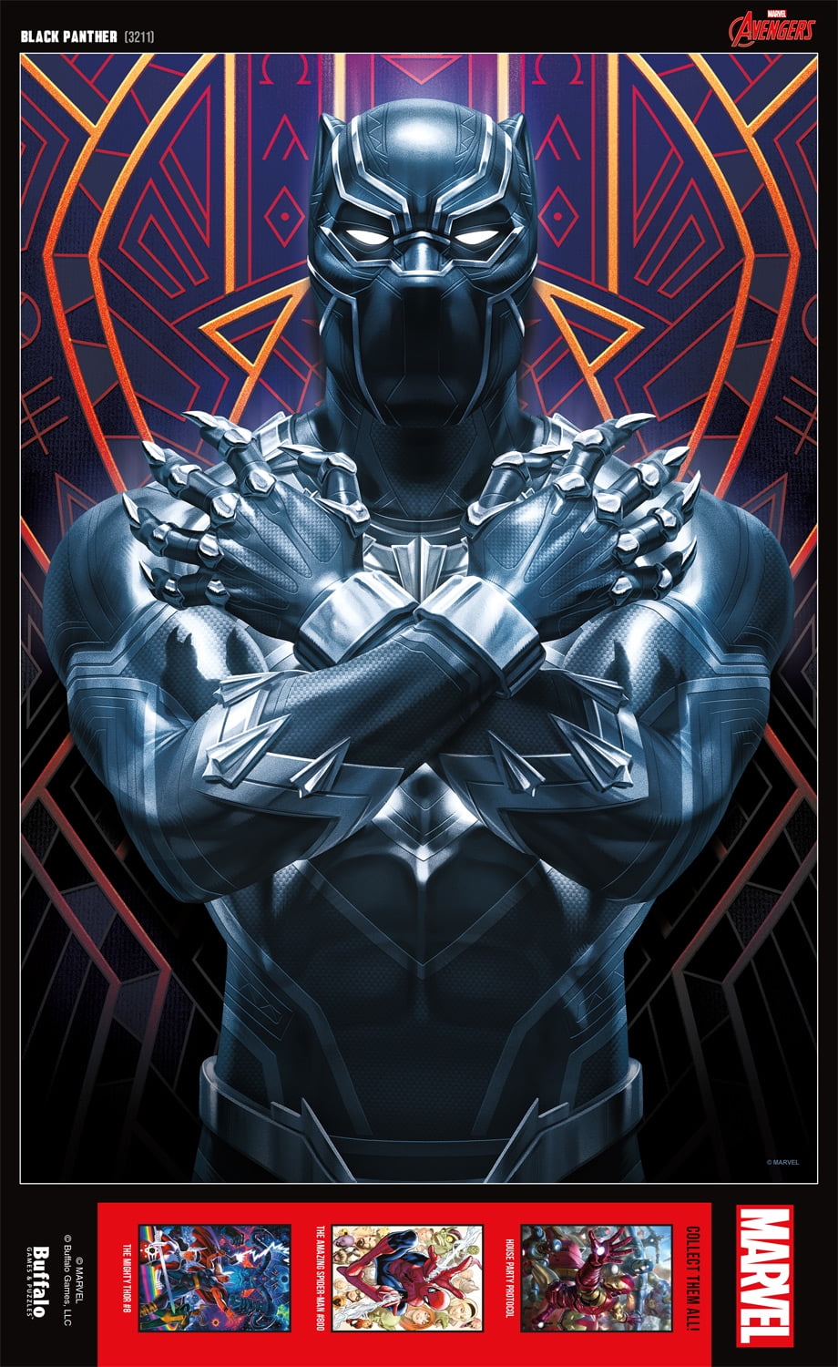 Buffalo Games 500-Piece Marvel Black Panther Interlocking