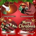 thumbnail image 4 of Red Theme Christmas Banner Christmas Tree Design Holiday Backdrop Gift Decorations Snowflake Pattern New Year Display for Christmas Party New Year Celebration Family Reunion, 4 of 9
