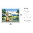 thumbnail image 2 of The Captain’s Seaside Cottage - From an Original Watercolor Painting by Robin Wethe Altman - Fine Art Matte Paper Print (Unframed) 11x14in, 2 of 4