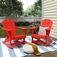 thumbnail image 2 of Polytrends  Laguna Hdpe All Weather Outdoor Patio Rocking Chair (Set of 2) Red, 2 of 5