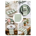 thumbnail image 4 of Cloth Napkins Set of 2 - 20x20 Inches, Sage Green Striped Washable Reusable Table Napkins, Farmhouse Sage Green Stripes Soft & Absortbent Dining Napkin for Party Wedding Hotel Restaurant, 4 of 8