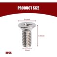 thumbnail image 2 of 8 PCS Car Brake Disc Rotor Fixing Screws, Stainless Steel High Temperature Resistant Cross-Slotted Screws, Replacement OEM Number 93600-06014-0H Accessories, Compatible with Honda (Silver), 2 of 5