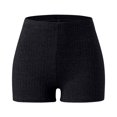 thumbnail image 6 of OSOLU Women's Fitness High Waist Lifting Tight Thin Pants Sports Hot Pants Anti Stray Yoga Pants Workout Stretchy Running Tummy Control Joggers Bottoms Black M, 6 of 8