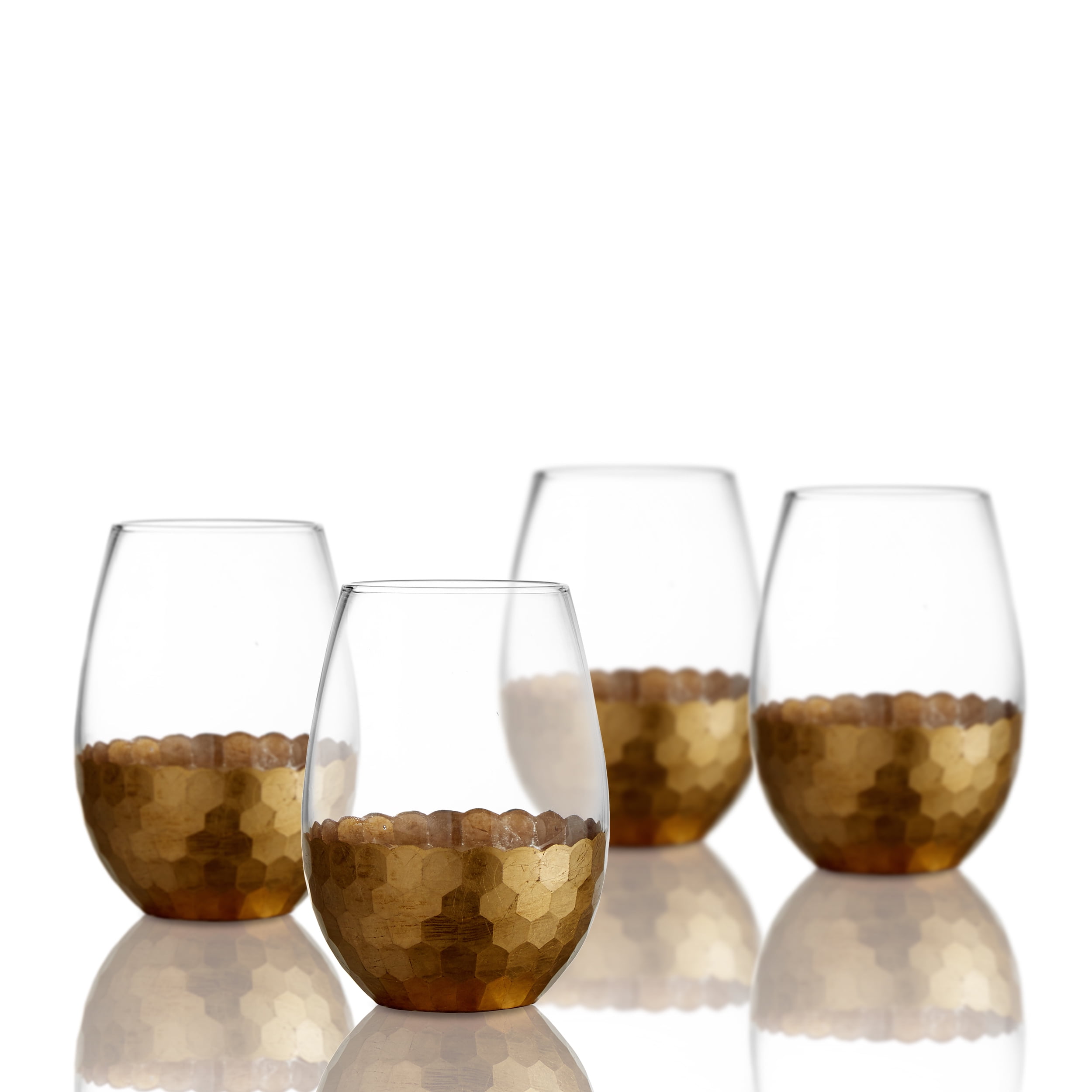 Better Homes & Gardens Gold Finish Stemless Glass