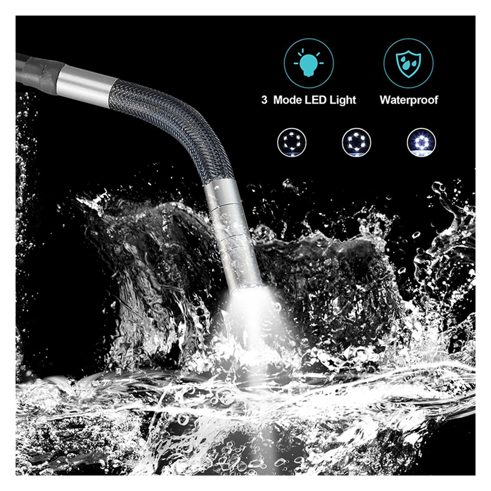 Two-Way Articulating Borescope Videoscope Inspection Camera with 8MM 4.5 "LCD Monitor for Automotive Aircraft Mechanics , User-Friendly Borescopes