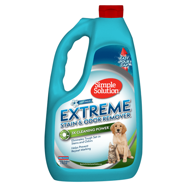 Simple Solution Extreme Pet Stain and Odor Remover Enzymatic Cleaner with 3X ProBacteria