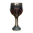thumbnail image 1 of Vaso de vino de acero inoxidable Macarena estilo vintage medieval rojo, 1 of 8