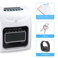 thumbnail image 6 of Yescom Employee Attendance Punch Time Clock Payroll Recorder LCD Display w/ 100 Cards, 6 of 12