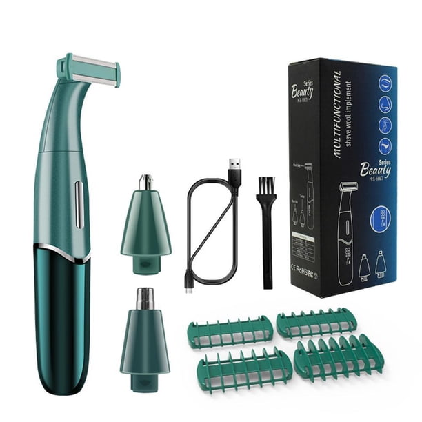 Afeitadora De Barba 3 En 1 Afeitadora Eléctrica, Recortadora De Cuerpo Recargable, Recortadora De Vello De Nariz, Recortadora De Cejas, Limpieza De Cuidado Del Vello Facial Lcd Advancent CE007460-01