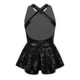 thumbnail image 3 of Runhomal Girls Sequins Dance Leotards Jazz Modern Tap Ballet Outfits Clothes Tutu Dress Black 12, 3 of 5