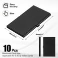 thumbnail image 2 of Business Card Holder, 10Pcs Aluminum Metal Card Case Card Holder, Black, 2 of 6