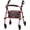 Red, variant on NOVA Journey Steel Rollator Walker, Red