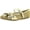 Gold, variant on Little Angel Teshi-729E Kid Girls Glittering Middle Strap Studed Dress Flats