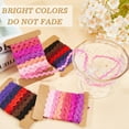 thumbnail image 6 of 4Pcs Colorful Wave Ribbon Sewing Rick Rack Trim Polyester Mixed Color Bending Fringe Trim Woven Fabric Lace Ribbons 0.2Inch, 6 of 6