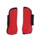 thumbnail image 5 of Botas deportivas para caballos, carcasa de PU, botas para patas delanteras de caballo con cojín elástico para entrenamiento de salto de caballo, patas delanteras rojas M, 5 of 5