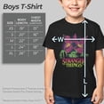 thumbnail image 5 of Netflix Boys' Stranger Things Demogorgon Neon Pixel Logo T Shirt, 5 of 10