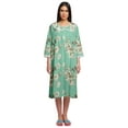 thumbnail image 1 of Moomaya Chemise de Nuit en Coton pour Femmes, Col Rond, Allaitement, 1 of 6