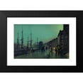 thumbnail image 2 of John Atkinson Grimshaw 18x12 Black Modern Framed Museum Art Print Titled - Shipping on the Clyde (1881), 2 of 5
