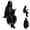 B#, variant on Gothic Dark Fantasy Figure, Mystery Reading Figurines Sitting Sculpture, Dark Shelf Decor Gift for Fantasy Readers